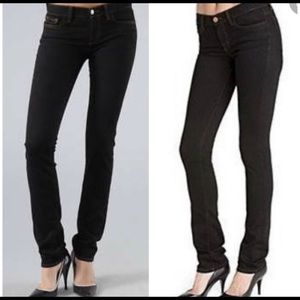 J Brand Low Rise Skinny Jeans in Gypsy Size 24 Pencil Leg Dark Wash Black